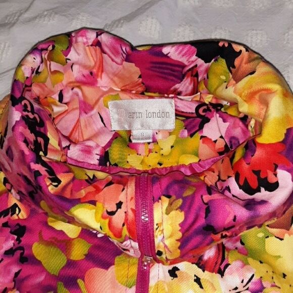 Erin London Floral‎ Light Jacket Full Zip Small - Picture 3 of 8